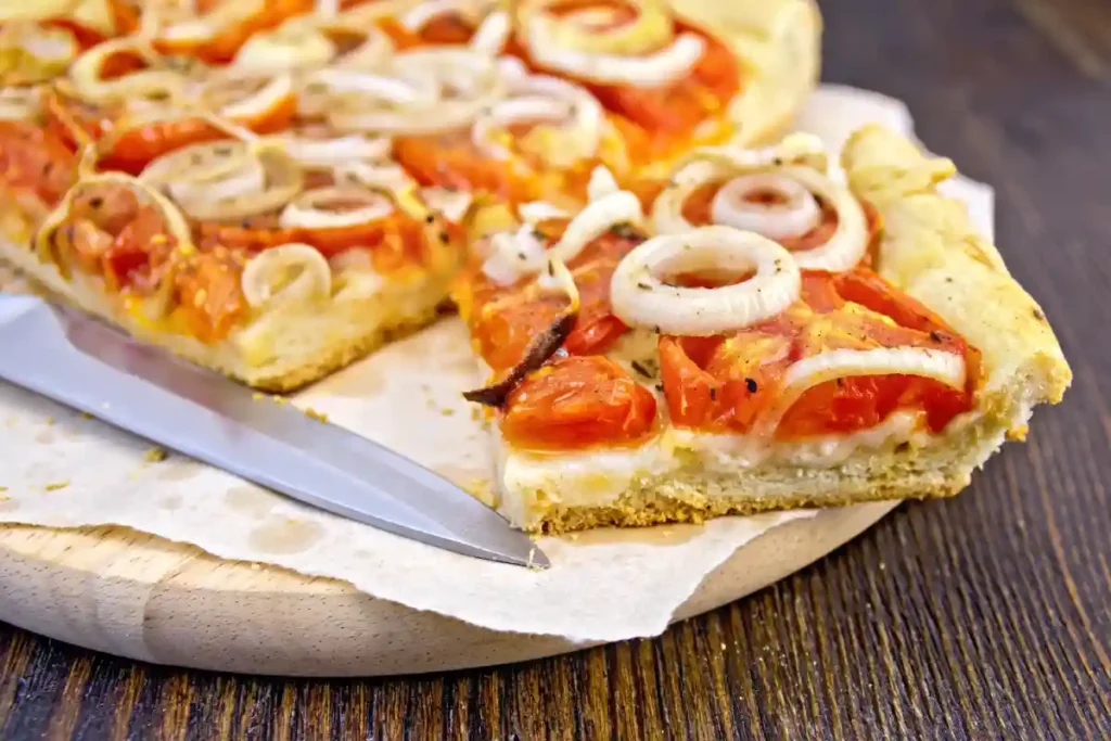 Tarte aux tomates et oignons