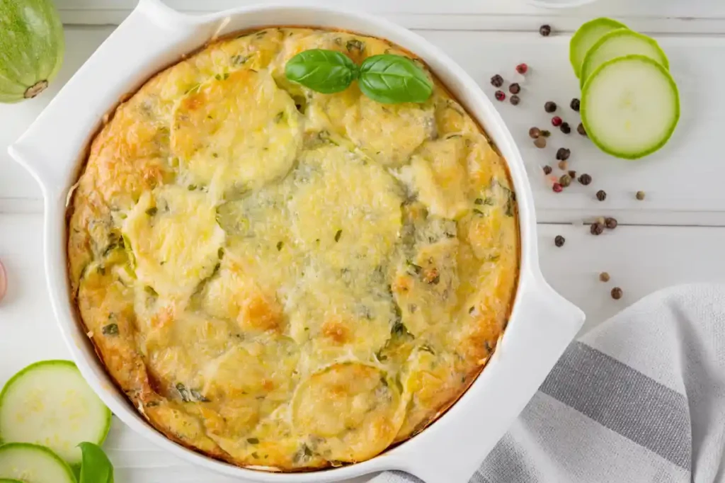 gratin de courgettes léger