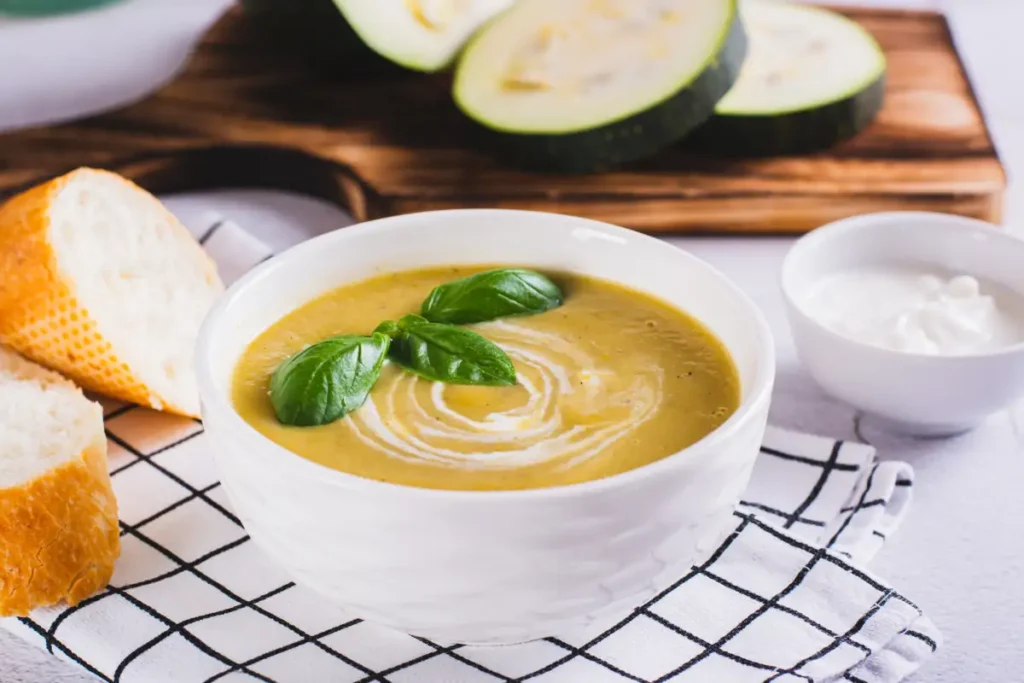 Soupe de courgette à la Vache qui Rit