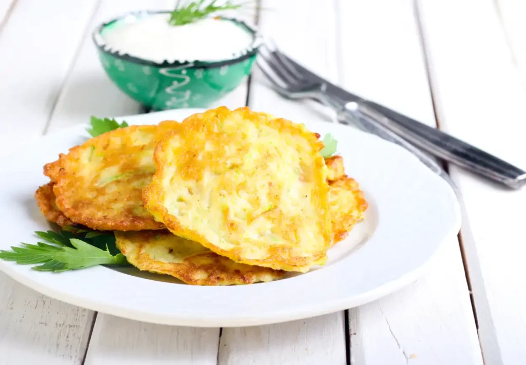 Galettes croustillantes aux courgettes