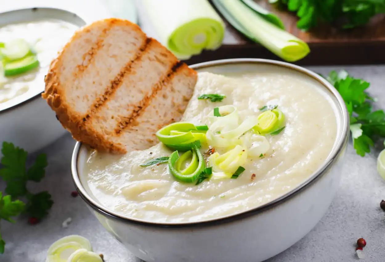 Soupe crémeuse de poireaux au Cookeo