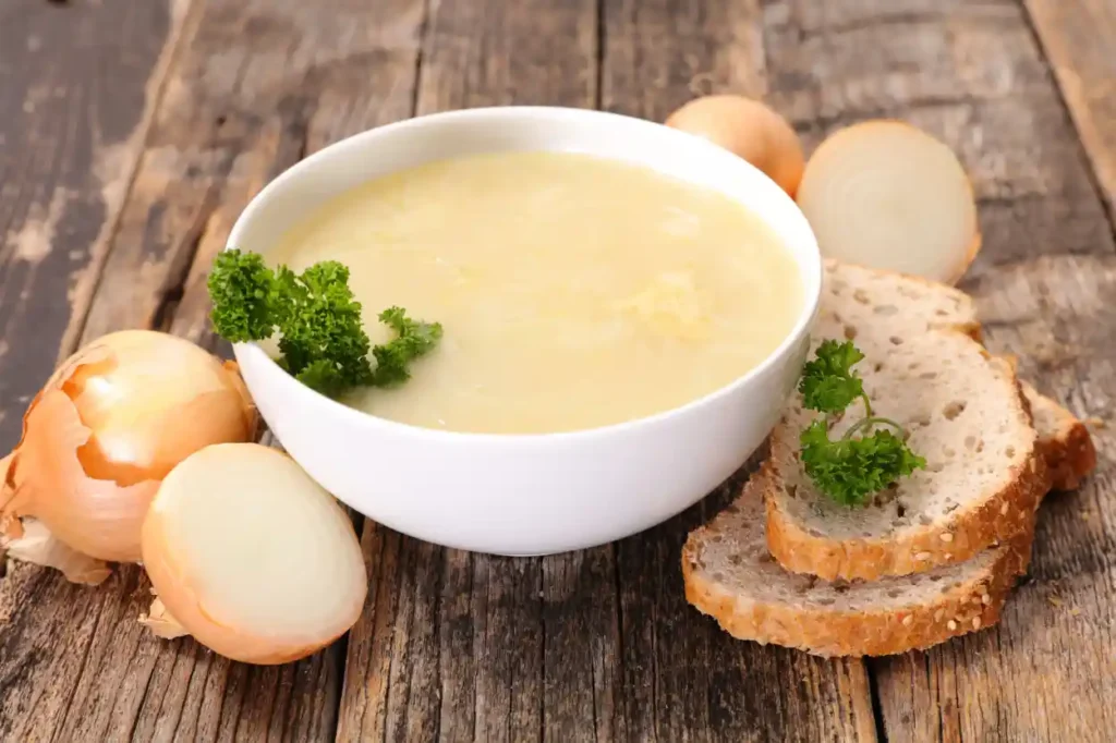 Soupe oignon et pomme de terre