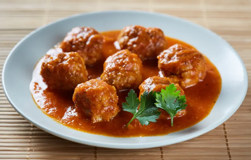 boulettes de viande à la sauce tomate