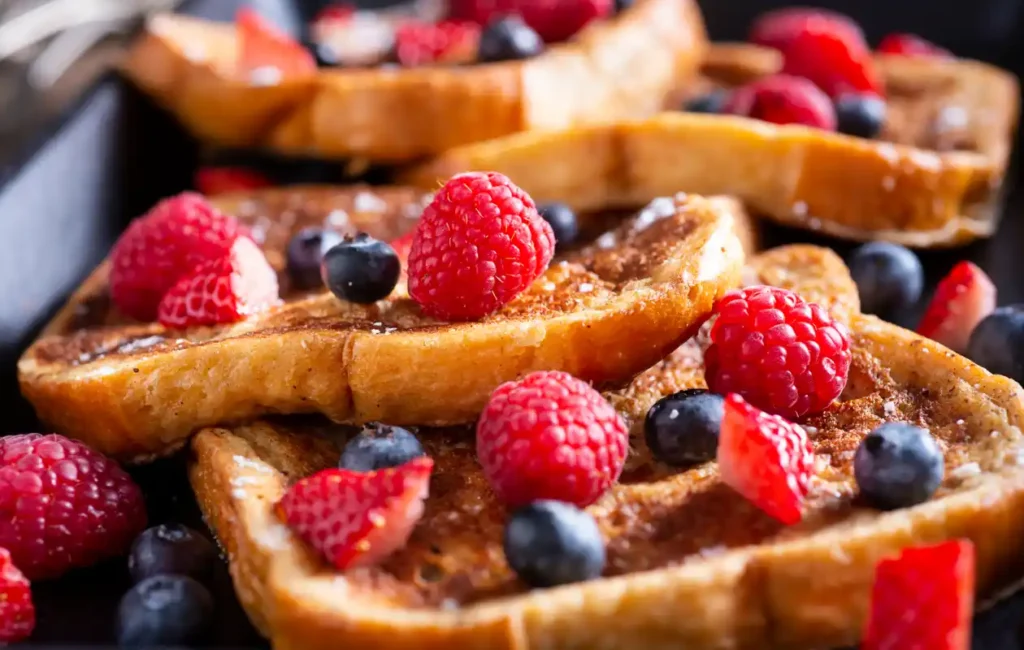 brioche perdue aux fruits rouges