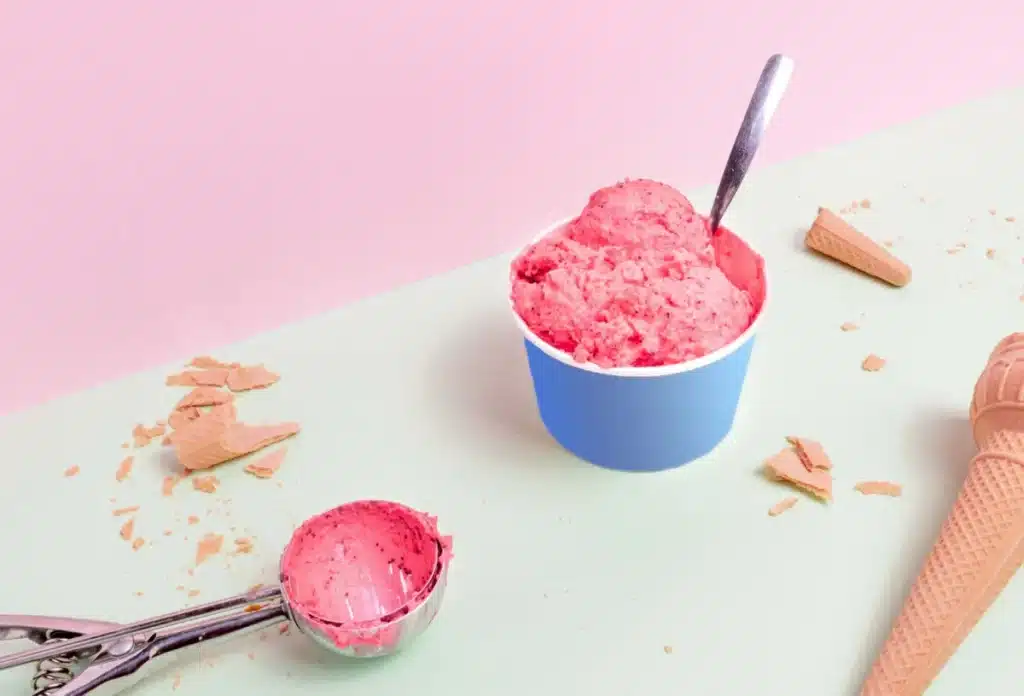 Glace à la Fraise Maison