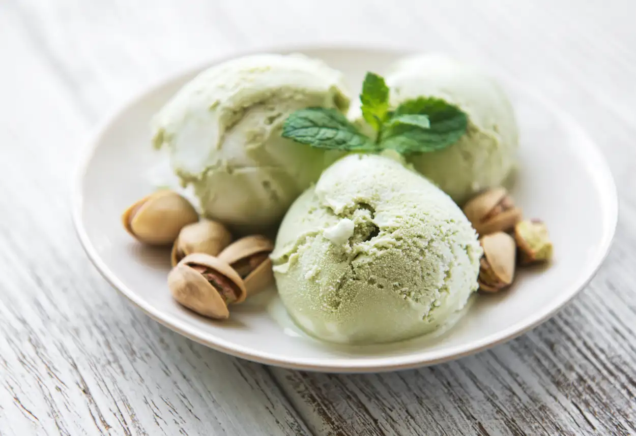 glace à la pistache