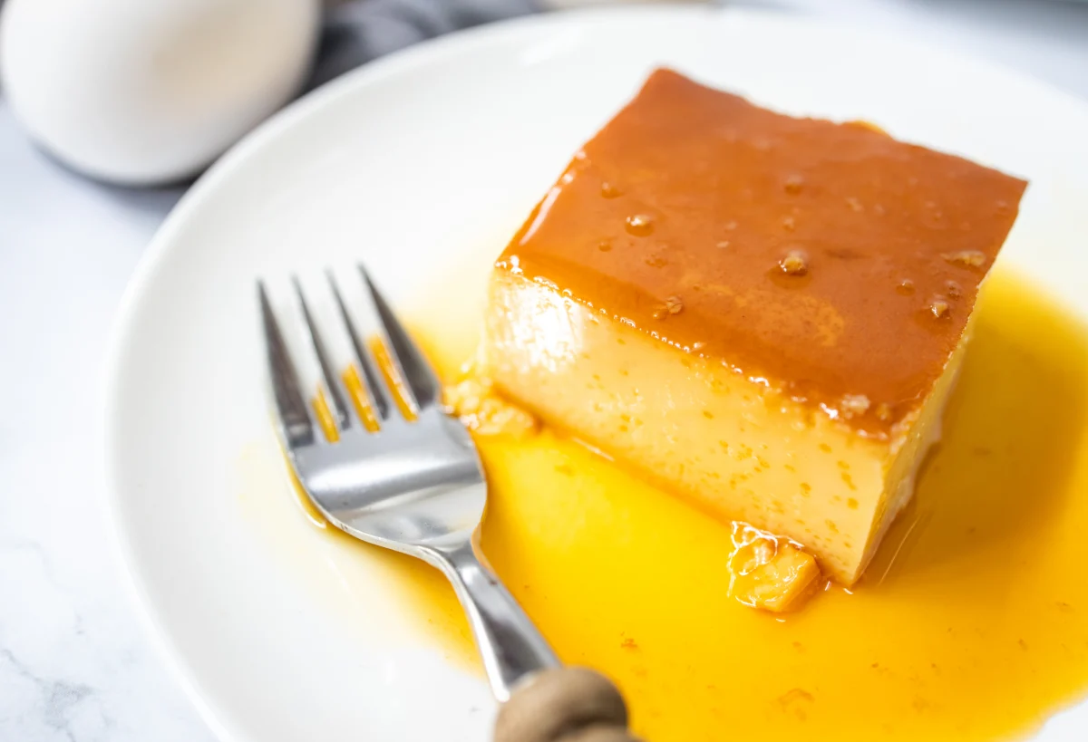 flan au lait sucré