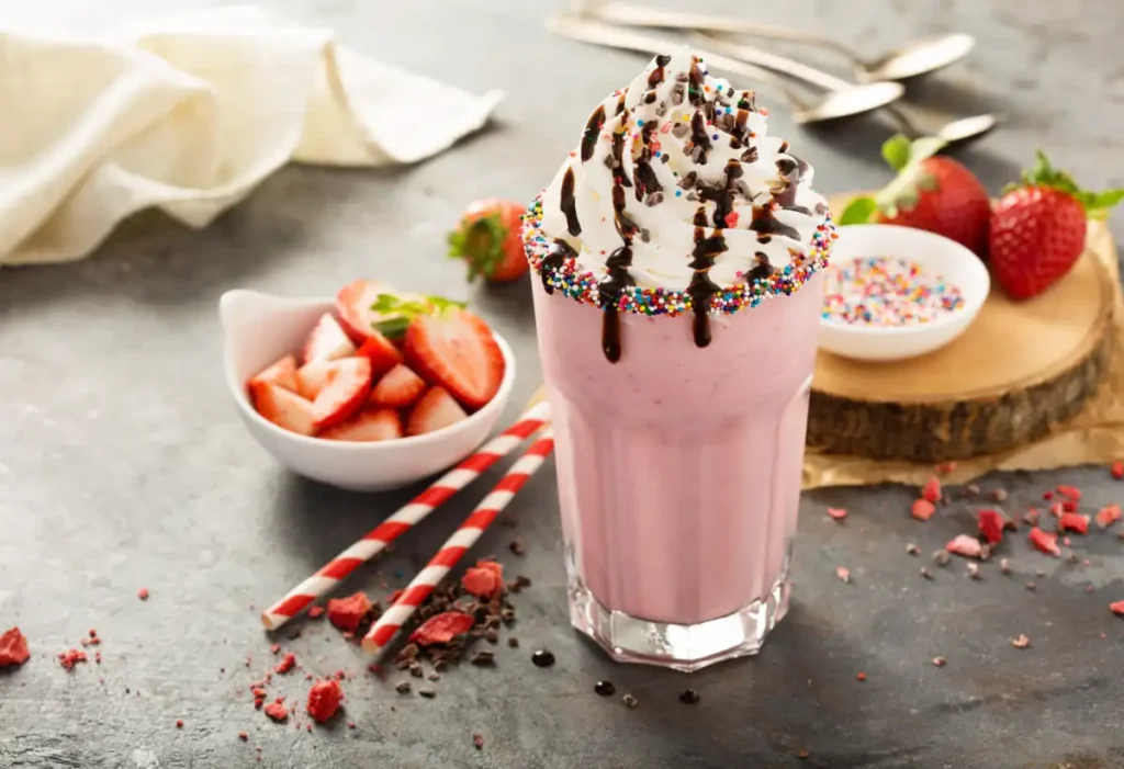 milkshake aux fraises