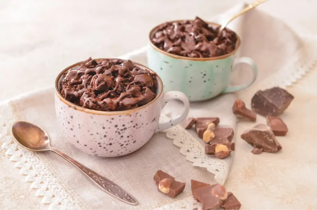 Mug Cake au Chocolat et Noisettes